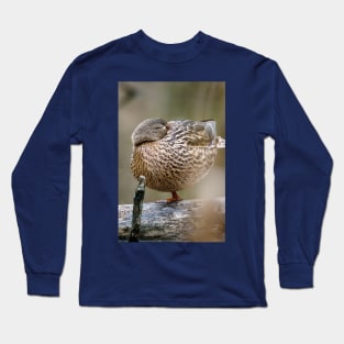 Power Nap Duck Photograph Long Sleeve T-Shirt